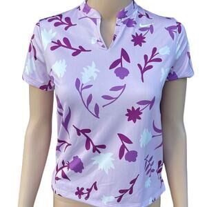 NIKE Spandex Dri-Fit Standart Fit Blouse Golf Women Sz M Gently Used